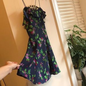 Neon Floral Mini Dress